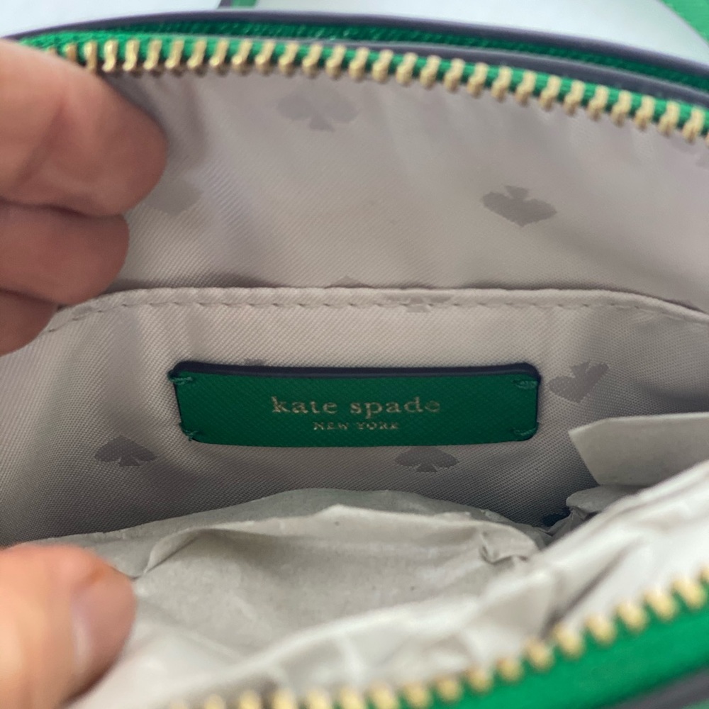 Kate Spade Reiley Straw Dome Cross Body Bag - Picture 7 of 8